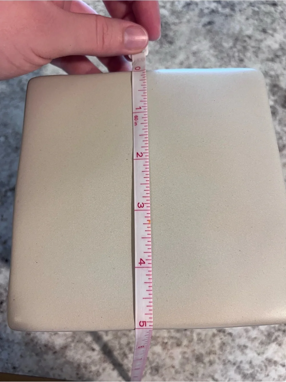 Threshold Studio McGee Ceramic Stoneware Cube Square Storage Canister